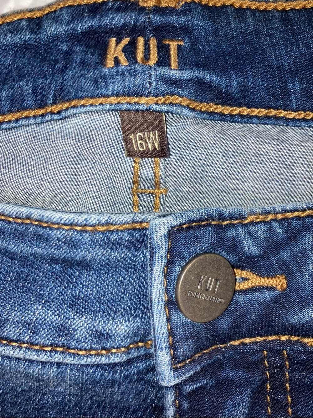 Kut from the Kloth Stitch Fix Womens High Rise Distressed Denim Shorts Blue 16W - Picture 7 of 9